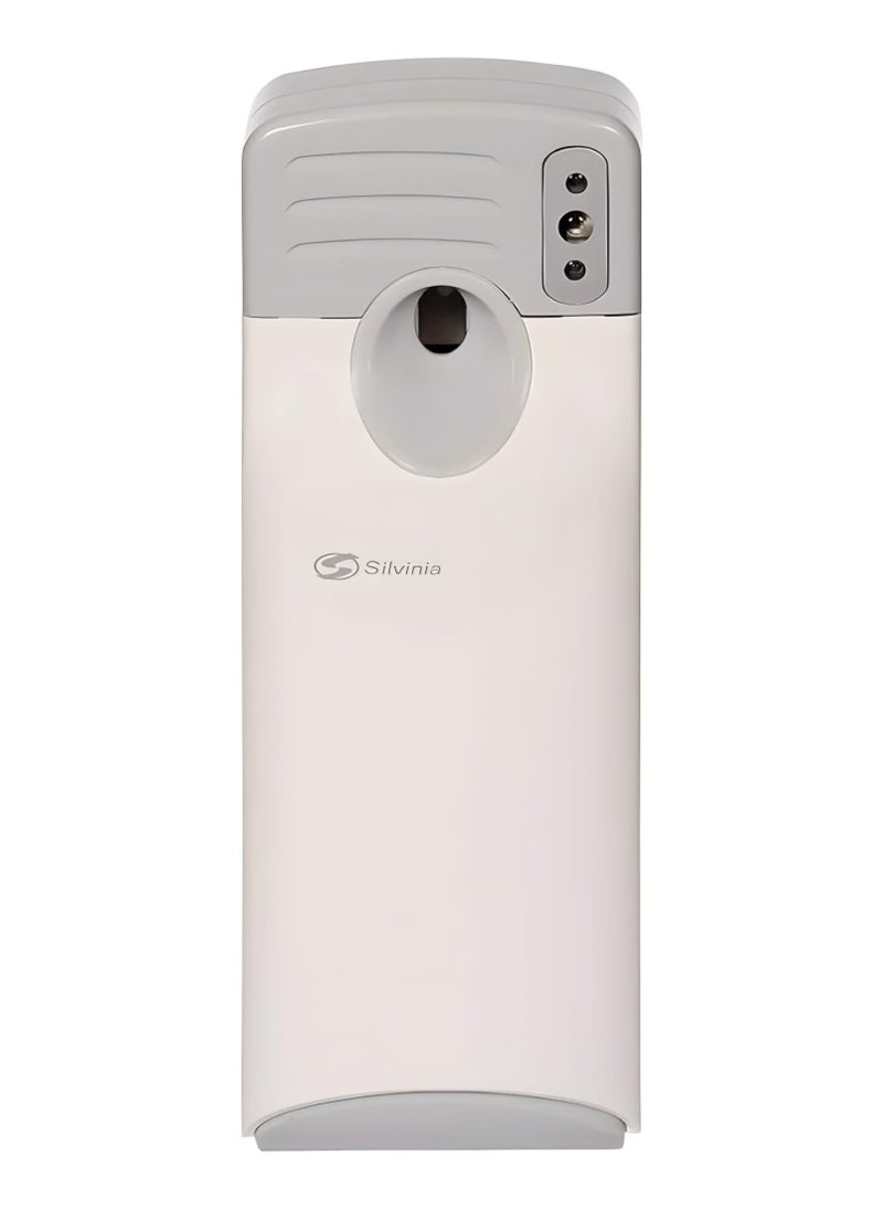 White Automatic Sensor Spray Air Freshener Dispenser for Bathroom, Hotel, and Office, Wall-mounted or Freestanding