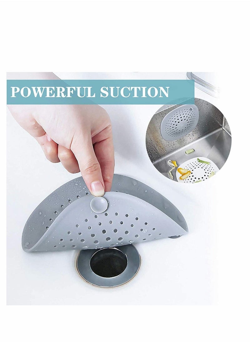 3 Pack Shower Drain Cover Silicone Drain Protector Shower Drain Hair Trap for for Tub Bathroom Kitchen Bathtub Basin