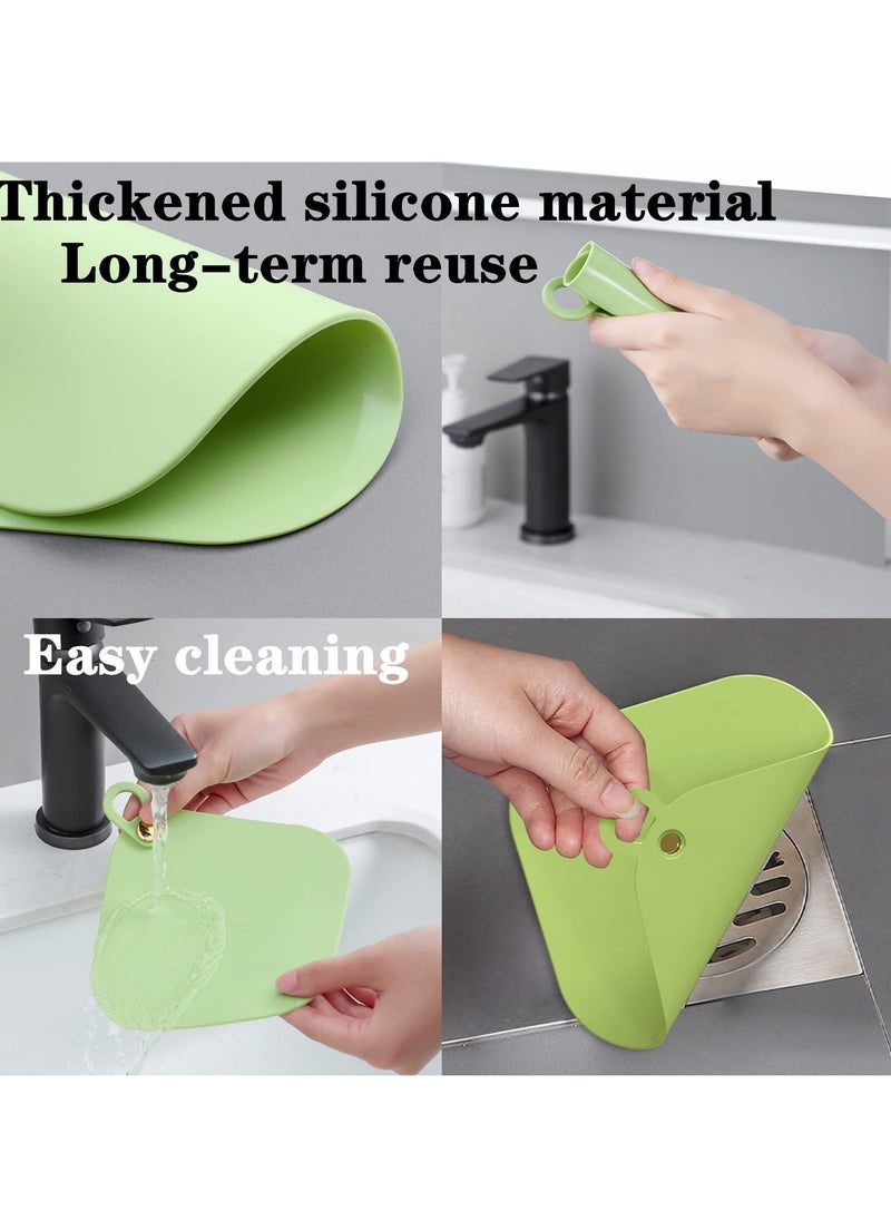 Tub Stopper Silicone Floor Drain Anti-Odor Mat, Sewer Mat Deodorizing Drain Plugs, Kitchen Seal Sewer Deodorization Cover for Kitchen, Bathroom and Laundry (5.7x5.7 Inch)