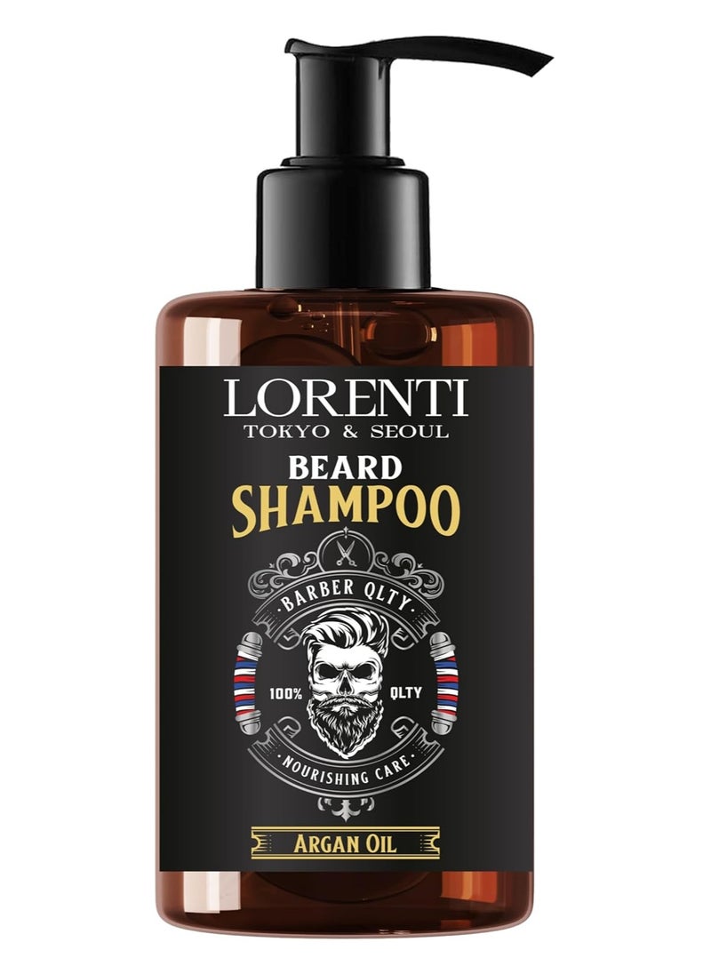 Lorenti Beard Oil Pump Bottle 100 ml | Men Morocco Argan Oil & Vitamin E Soften Beard