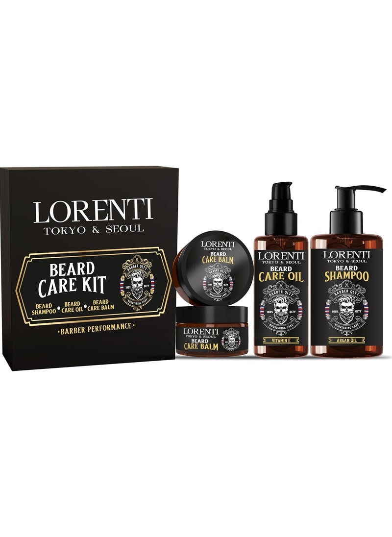 Lorenti Beard Oil Pump Bottle 100 ml | Men Morocco Argan Oil & Vitamin E Soften Beard