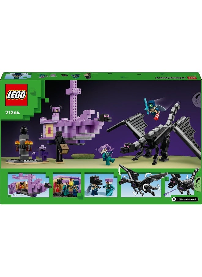 Minecraft The Ender Dragon And End Ship Toy 21264 Building Toy Set (657 Pieces)