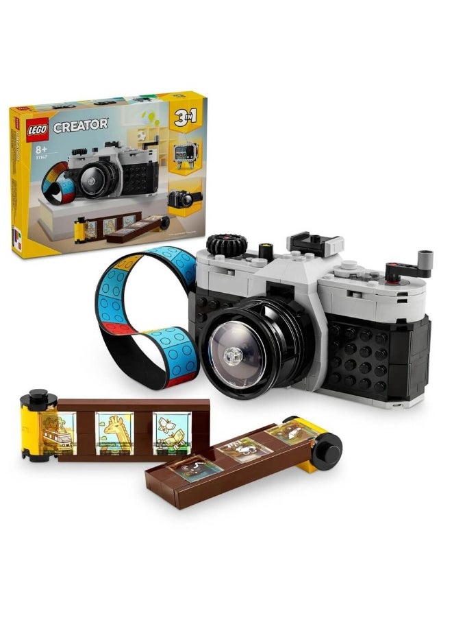 Creator Retro Camera 3-In-1 Toy 31147 Building Set (261 Pieces)