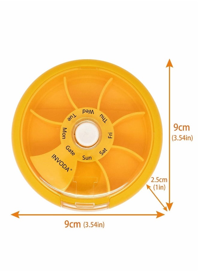 3 Piece Pill Box Medication Organizer 7 Days Travel Medication Organizer