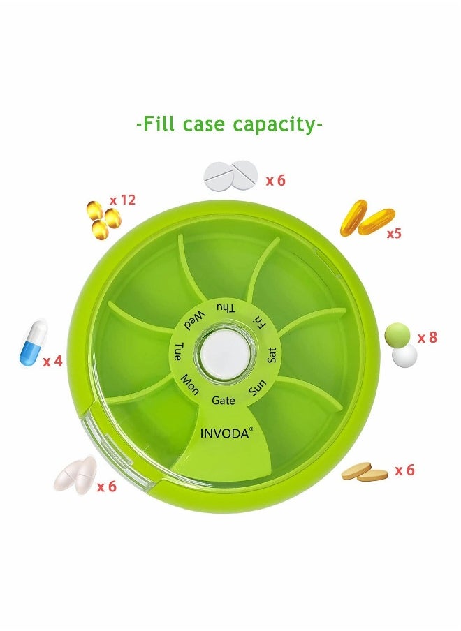 3 Piece Pill Box Medication Organizer 7 Days Travel Medication Organizer