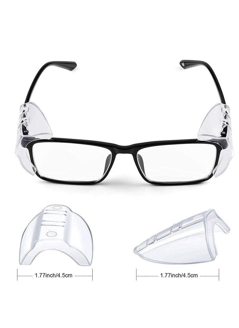 Side Shields for Transparent Prescription Glasses - 2 Pairs