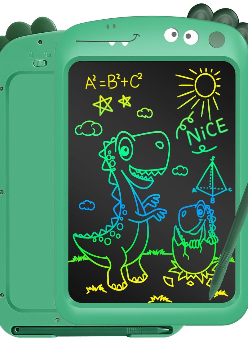 LCD Writing Tablet for Kids 8.5 Inch LCD Toddler Doodle Board Colorful LCD Drawing Tablet for Girls and Boys Educational Learning Toy for Toddlers 3-6 Years Old (Green)