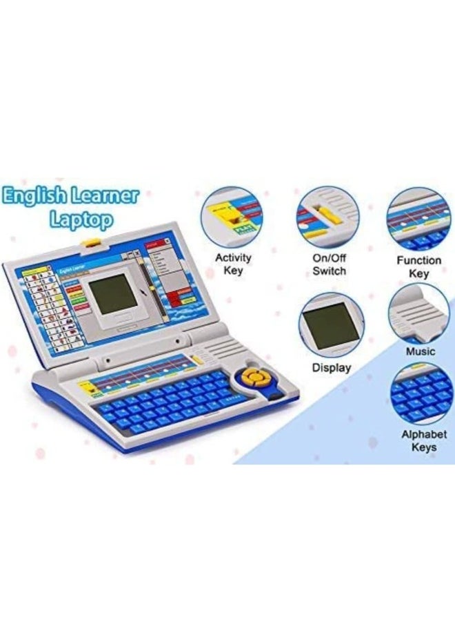 Kids Special Entertainment and Teaching Fun English Spelling Test Notebook Laptop Toy for Best Gift (Mouse Included) (Multi-Color)