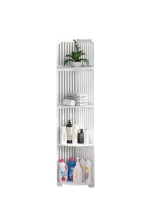 4-Tier Corner Storage Shelf Rack,Toilet Paper Stand For Bathroom Organizer,Toilet Vanity Cabinet