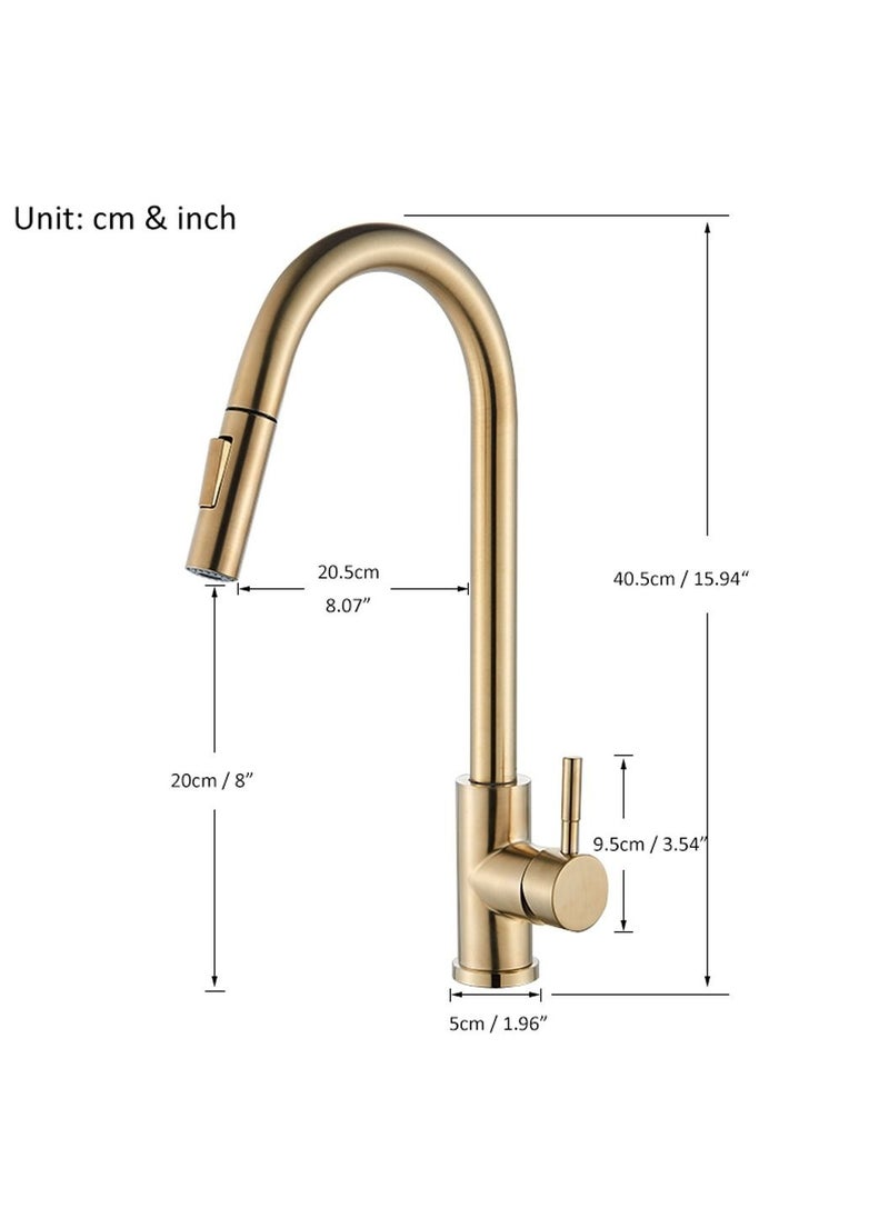 Single Handle Pull Out Kitchen Faucet,Premium Sink Mixer Faucet