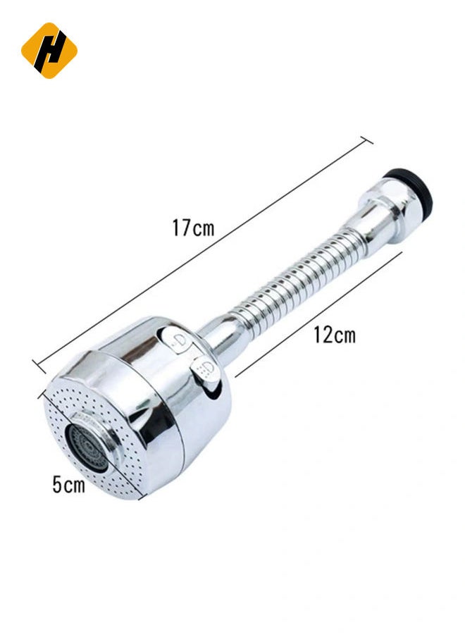 Water Tap 360 Degree Rotating Faucet Sprayer, Double Mode Water Saving Aerator Kitchen Faucet Extender For 22Mm/24Mm Thread Interface Of Circular Faucet