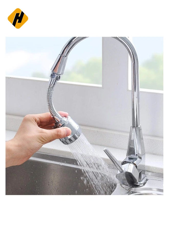 Water Tap 360 Degree Rotating Faucet Sprayer, Double Mode Water Saving Aerator Kitchen Faucet Extender For 22Mm/24Mm Thread Interface Of Circular Faucet