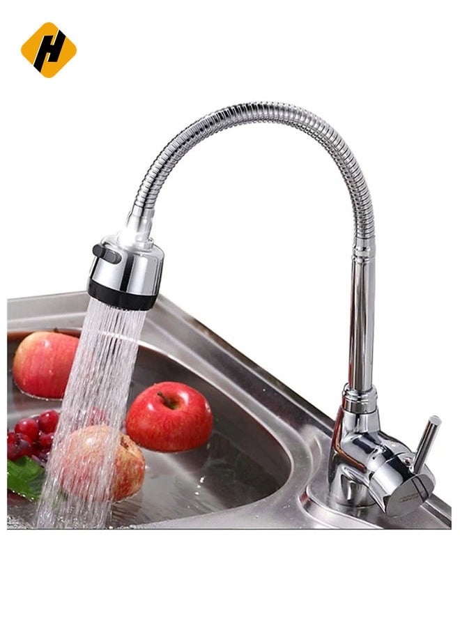 Water Tap 360 Degree Rotating Faucet Sprayer, Double Mode Water Saving Aerator Kitchen Faucet Extender For 22Mm/24Mm Thread Interface Of Circular Faucet