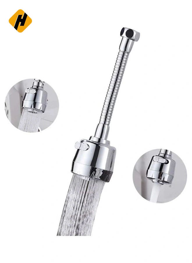 Water Tap 360 Degree Rotating Faucet Sprayer, Double Mode Water Saving Aerator Kitchen Faucet Extender For 22Mm/24Mm Thread Interface Of Circular Faucet