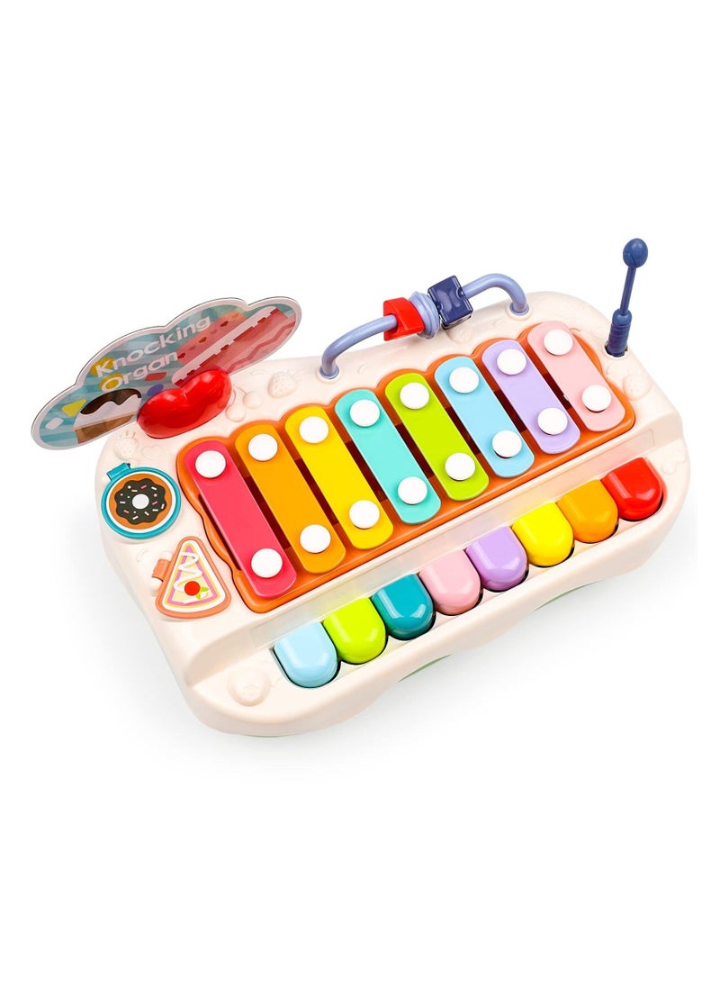 SYOSI Baby Piano Toys, Toddler Musical Instruments Kids Multi-Function Piano, Early Educational Gift for 2 3 4 5 6 Year Old Boys Girls