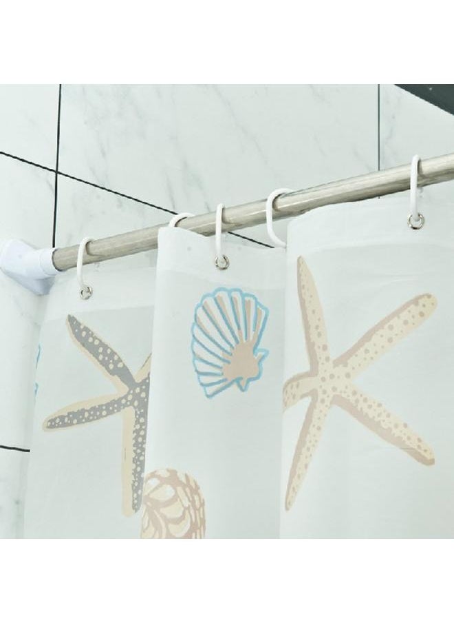 Jellyfish Printed Shower Curtain Multicolour 180x180cm, Waterproof Lightweight Standard Size Shower Curtains for Bathroom