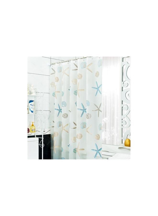 Jellyfish Printed Shower Curtain Multicolour 180x180cm, Waterproof Lightweight Standard Size Shower Curtains for Bathroom