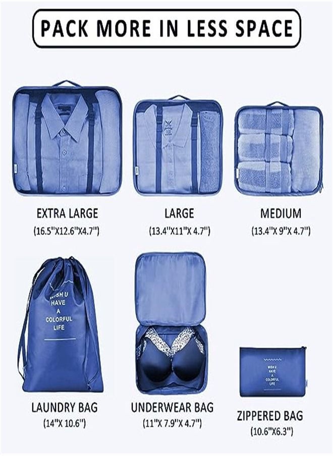 Goolsky Packing Cubes, Travel Luggage Packing Organizers Set with Toiletry Bag