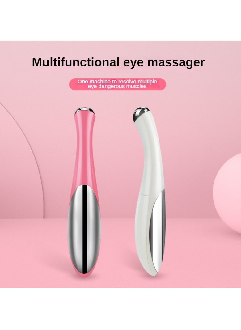 Eye & Face Massager Tool, Anti Aging  Wrinkle Removal Massager, Durable Vibration Eye Face Massager For Womens, (White)