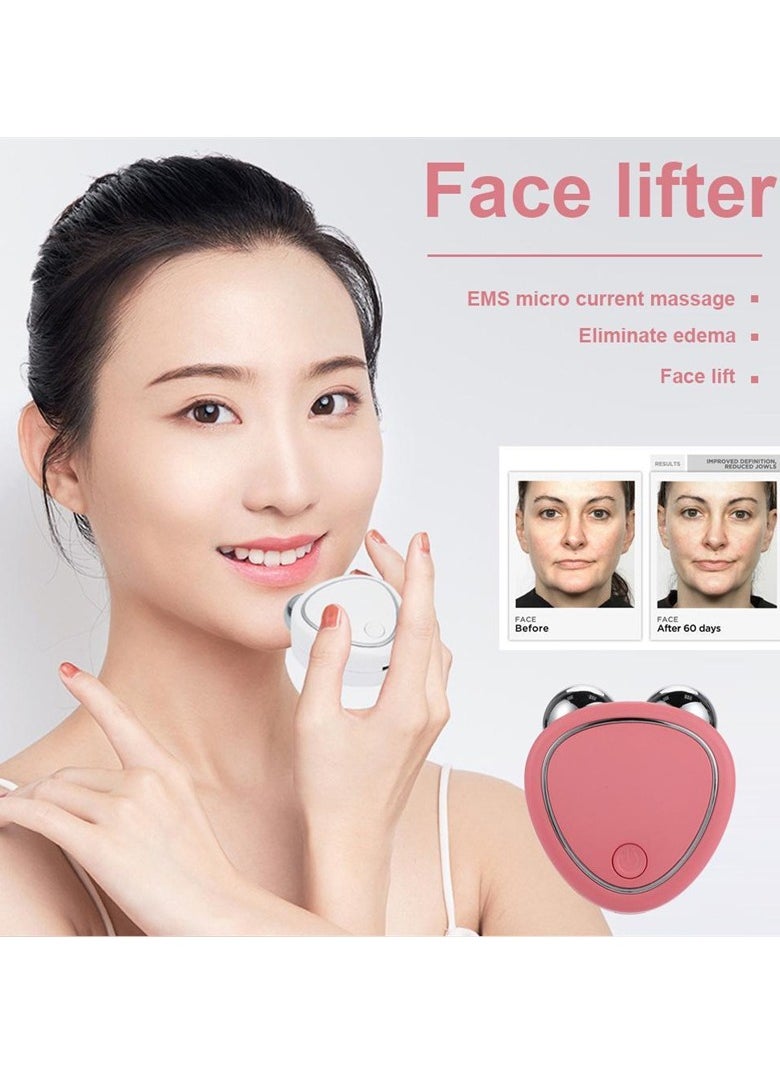 Microcurrent Face Lifter, Anti-aging Instant Face Lift Device, Usb Charging Sonic Vibration Facial Lifter For Facial Wrinkle Remover Toning Device For Skin Face Pull Tight Lift, ( B-Green )