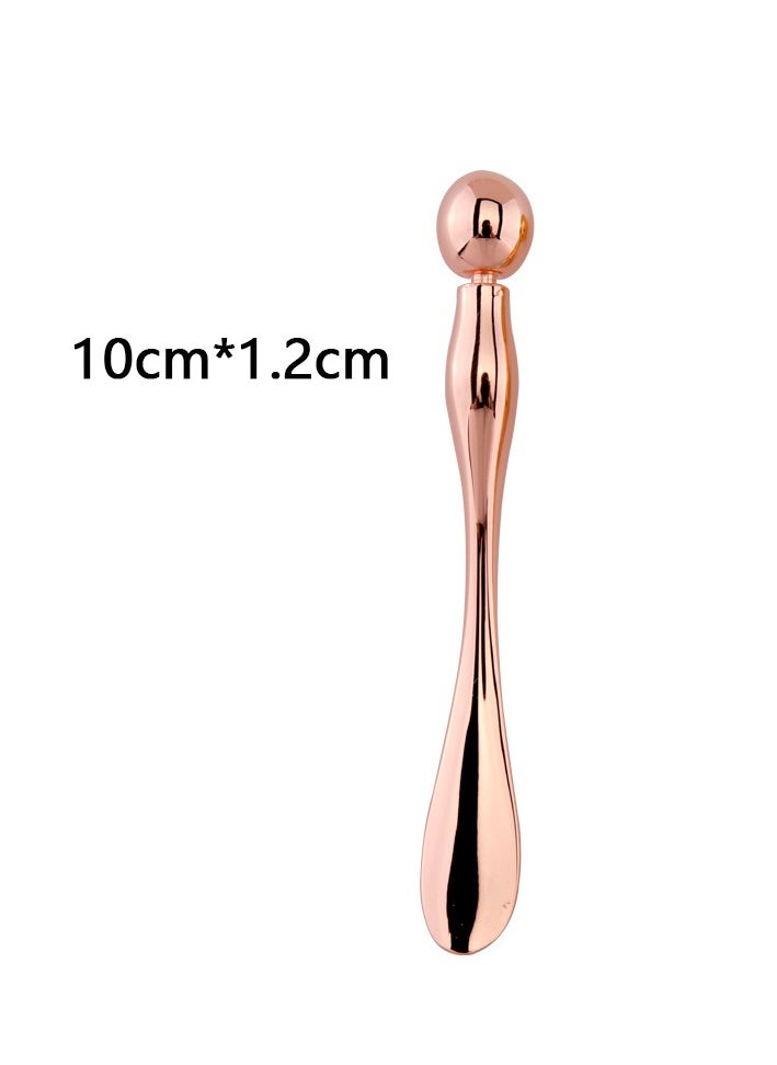 Eye Massage Sticks, Eye Cream Spoon, Face Cream Eye cream applicator, Anti Aging Under Eye Massage Roller, Dark circle remover massager for women, (10cm Rose Gold)