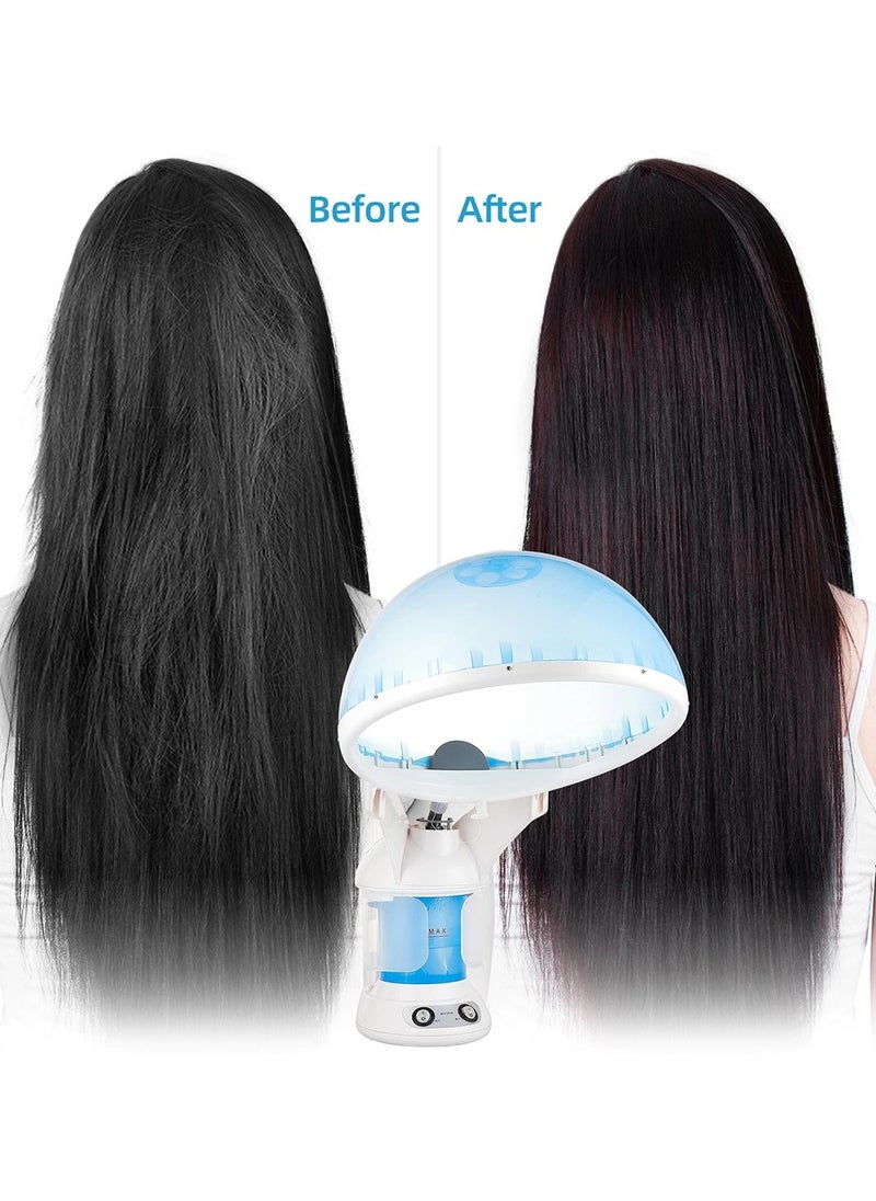 2 In1 Hot Hair Humidifier & Facial Steamer Professional Facial Heating Air Mist Steamer Salon Vaporizer Skin Cleansing With Box
