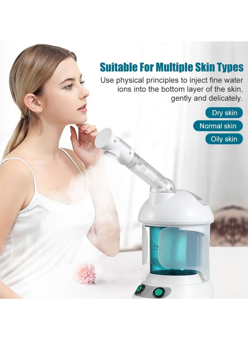 Facial Atomizer, 2-In-1 Hair And Facial Steamer Face Steamer, Humidifier, Professional Hair And Facial Salon Steamer Machine, for Spa Salon Esthetician Or Home Use