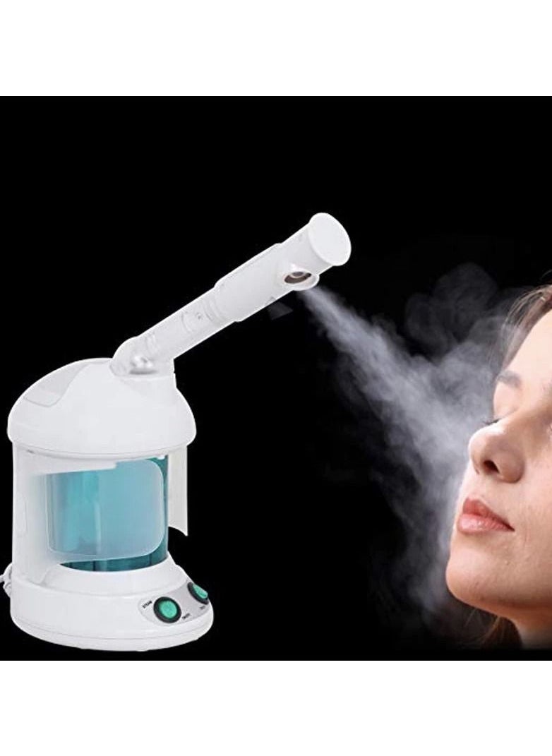 Portable Home Use 2 in 1 Hot Mist Facial Steamer Humidifier Ozone Hair Facial Steamer Skin Care Facial Atomizer Multifunctional Tool