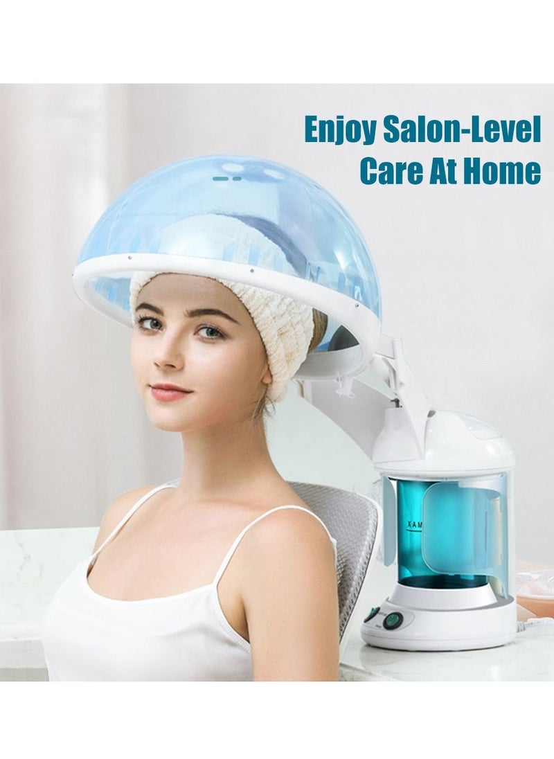 Portable Home Use 2 in 1 Hot Mist Facial Steamer Humidifier Ozone Hair Facial Steamer Skin Care Facial Atomizer Multifunctional Tool