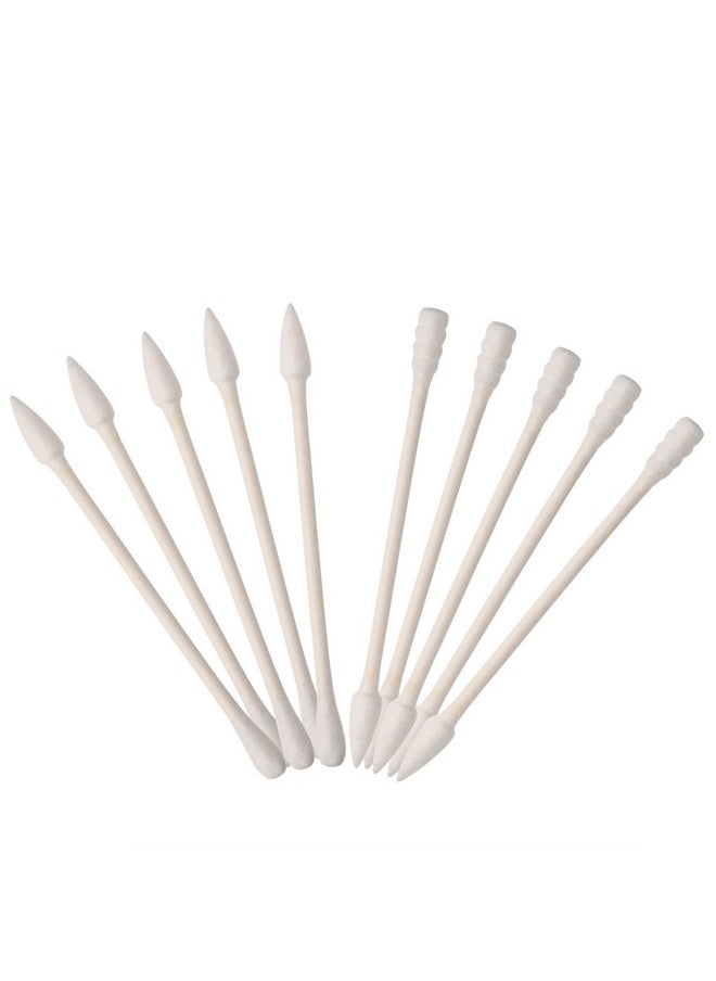 Cotton Swabs Cotton Tipped Applicator Double Tipped With Cardboard Handles, 400 Pieces (Pointed And Spiral Tip, Pointed And Round Tip)