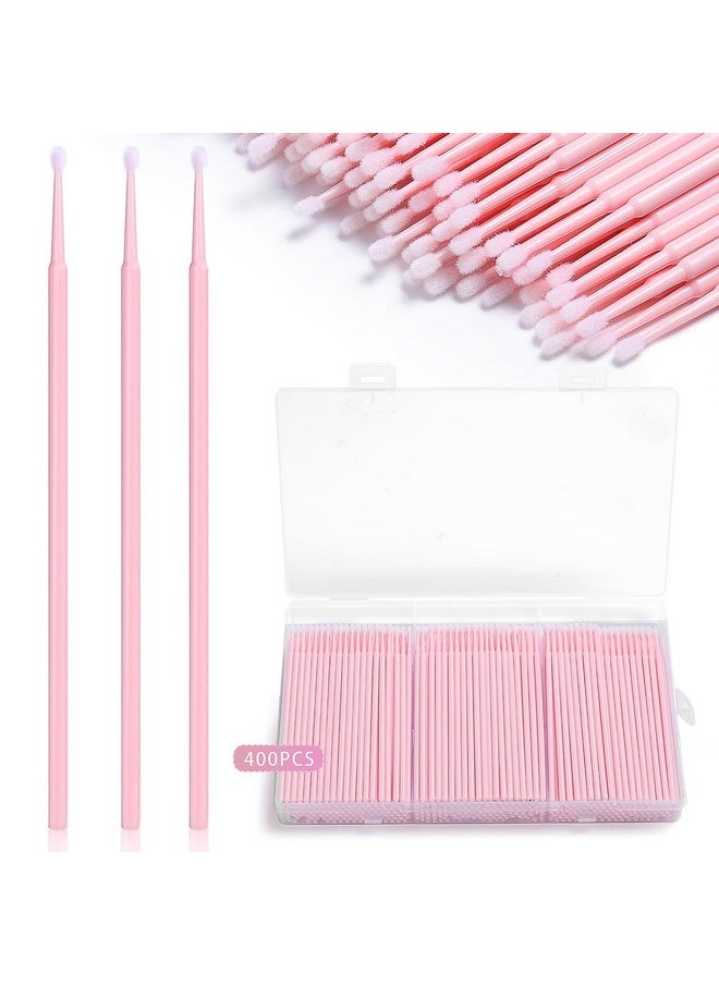 Micro Applicator Brushes,Jassins Microswabs For Eyelash Extensions,Disposable 2Mm Precision Mascara Swab,For Cleaning And Applying Makeup (Light Pink)