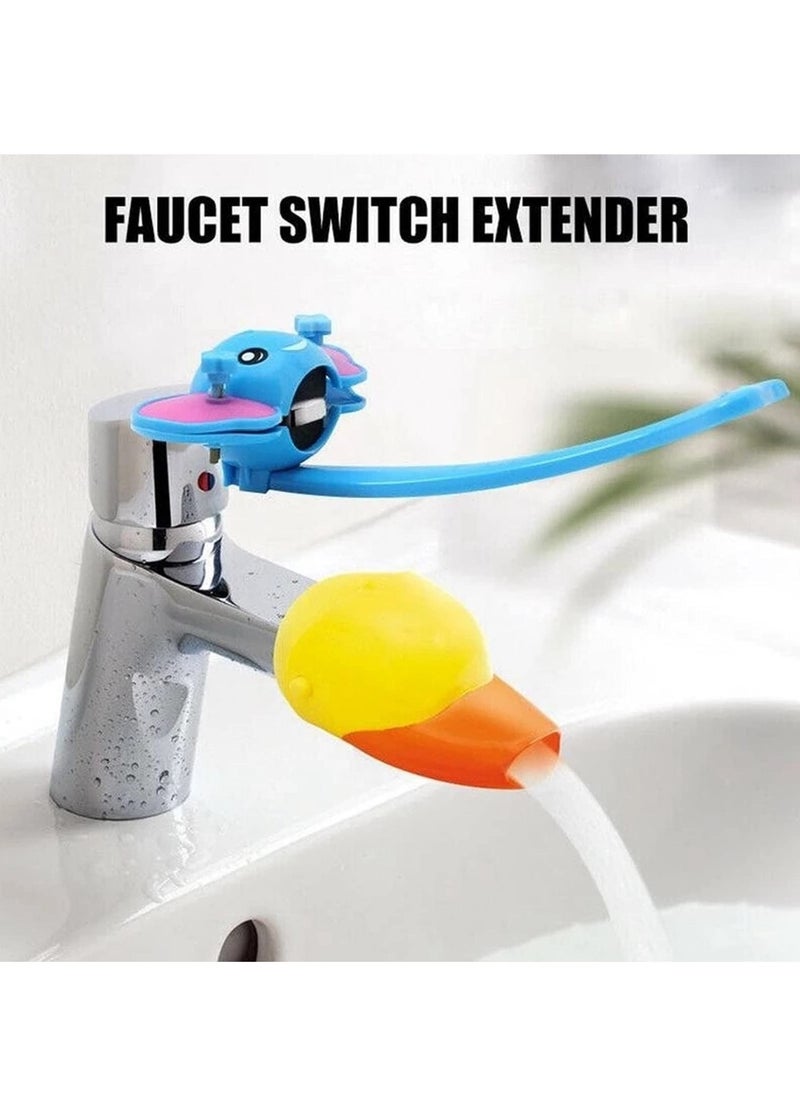 Faucet Extender for Kids Babies Children Faucets Sink Hand Washing Helper for Bathroom Kids Faucet Extender Cartoon Faucet Extender