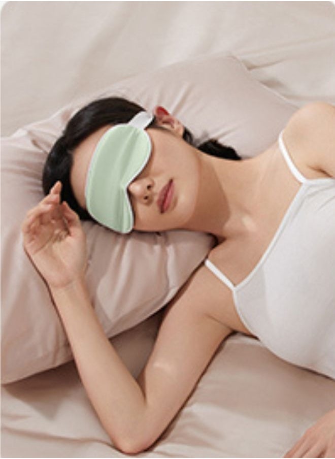 Sleeping Eye Mask - Updated Design Light Blocking Sleep Mask -  Soft and Comfortable Night Eye Mask for Men Women - Eye Blinder for Travel/Sleeping/Shift Work Green Color