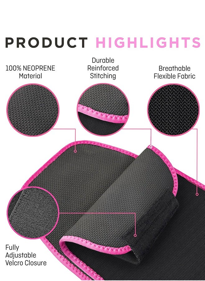 Sweet Sweat Waist Trimmer for Women and Men - Sweat Band Waist Trainer for High-Intensity Training & Workouts
