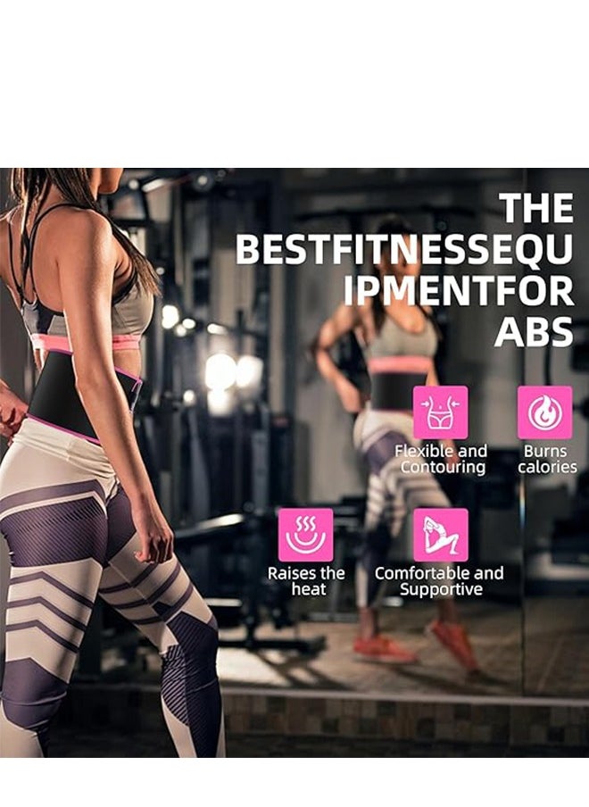 Sweet Sweat Waist Trimmer for Women and Men - Sweat Band Waist Trainer for High-Intensity Training & Workouts