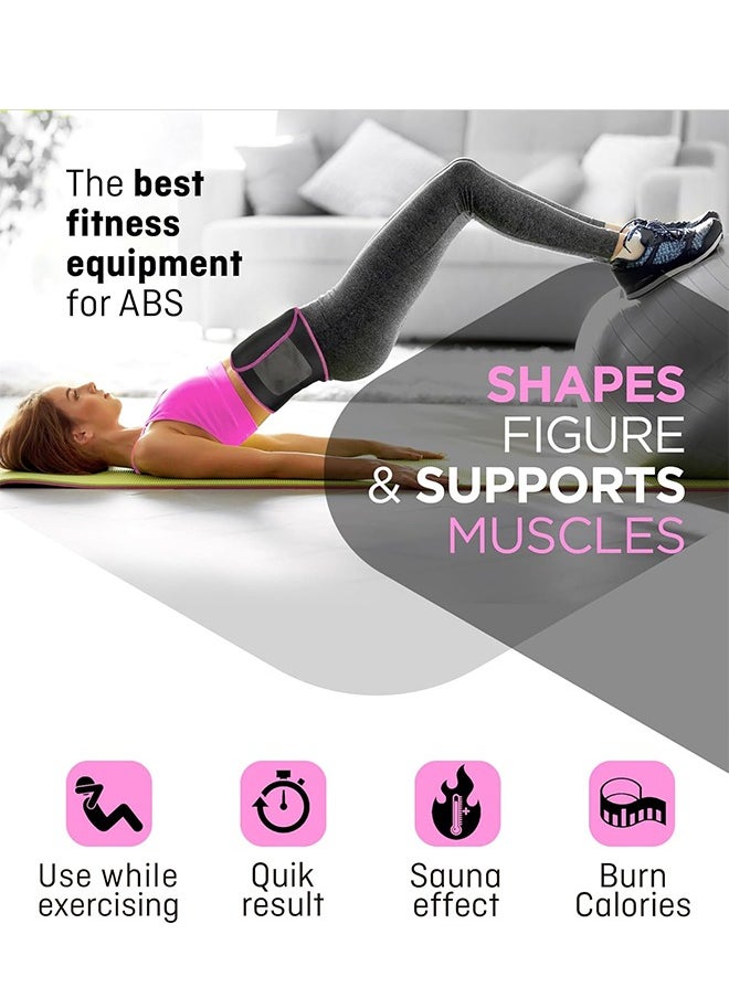 Sweet Sweat Waist Trimmer for Women and Men - Sweat Band Waist Trainer for High-Intensity Training & Workouts