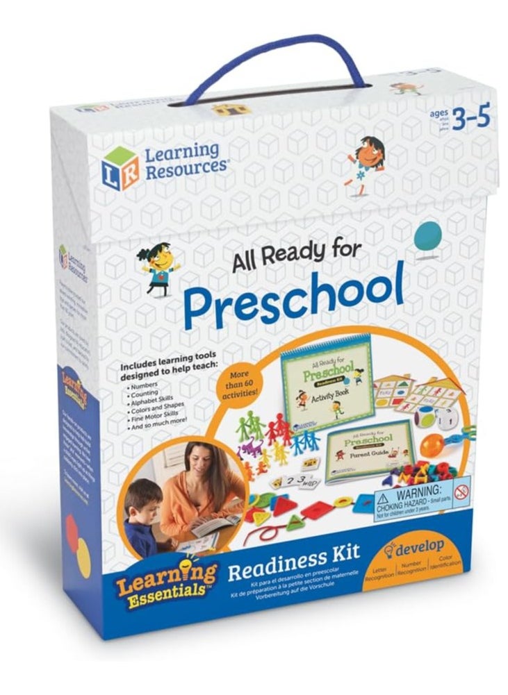 Learning Resources All Ready for Preschool Readiness Kit - 60 Activities Set