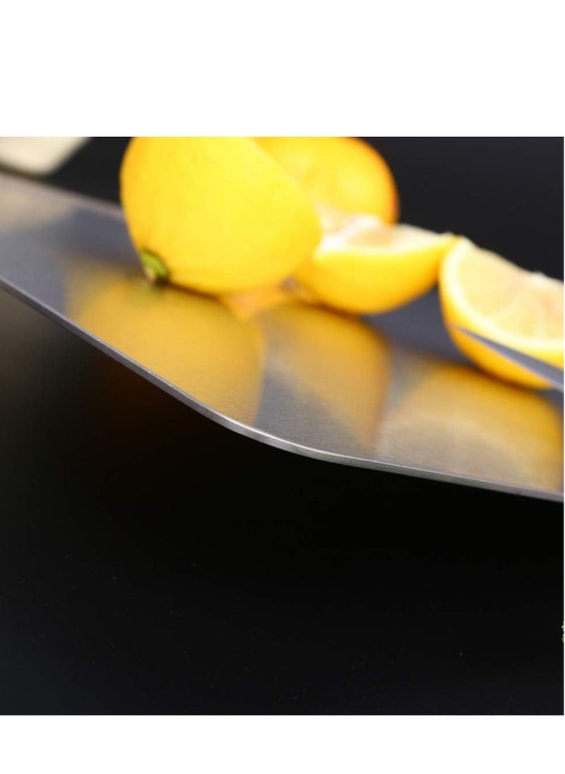 Heavy Duty 304 Stainless Steel Cutting Board for Kitchen Double-Sided Non-Slip Chopping Board for Meat Vegetables Fruit and Cheese Easy to Clean Scratch Resistant Mold-Proof Perfect for Home Cooking(40*30*0.2)