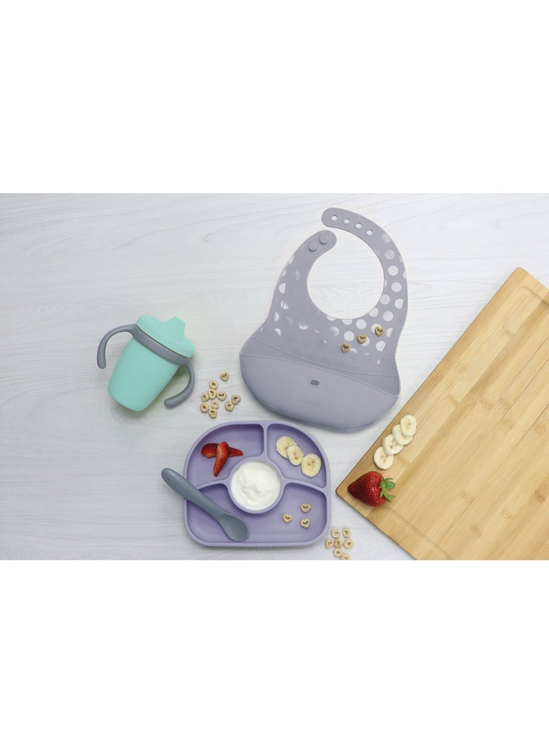 Silicone Feeding Set - Violet