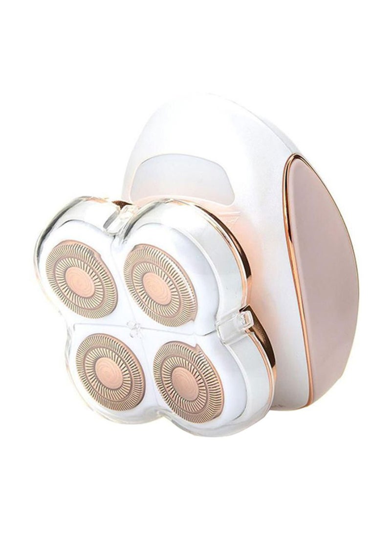 Hair Remover Epilator With Led Rose Gold/White