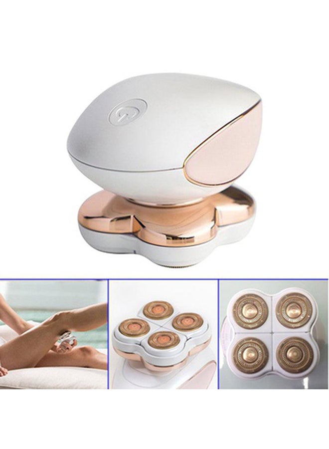 Hair Remover Epilator With Led Rose Gold/White