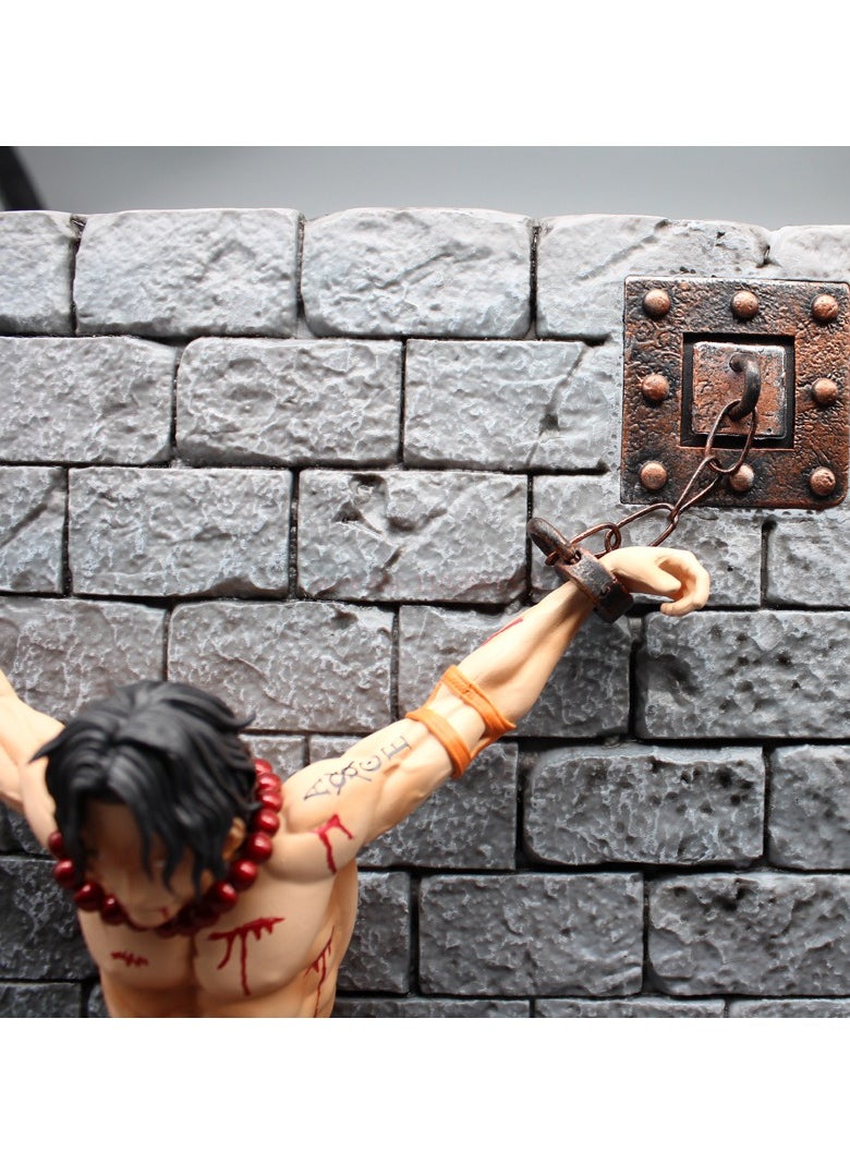 One Piece Whitebeard Group Portgas D. Ace Anime Statue - High-Detail Collector's Figure Model