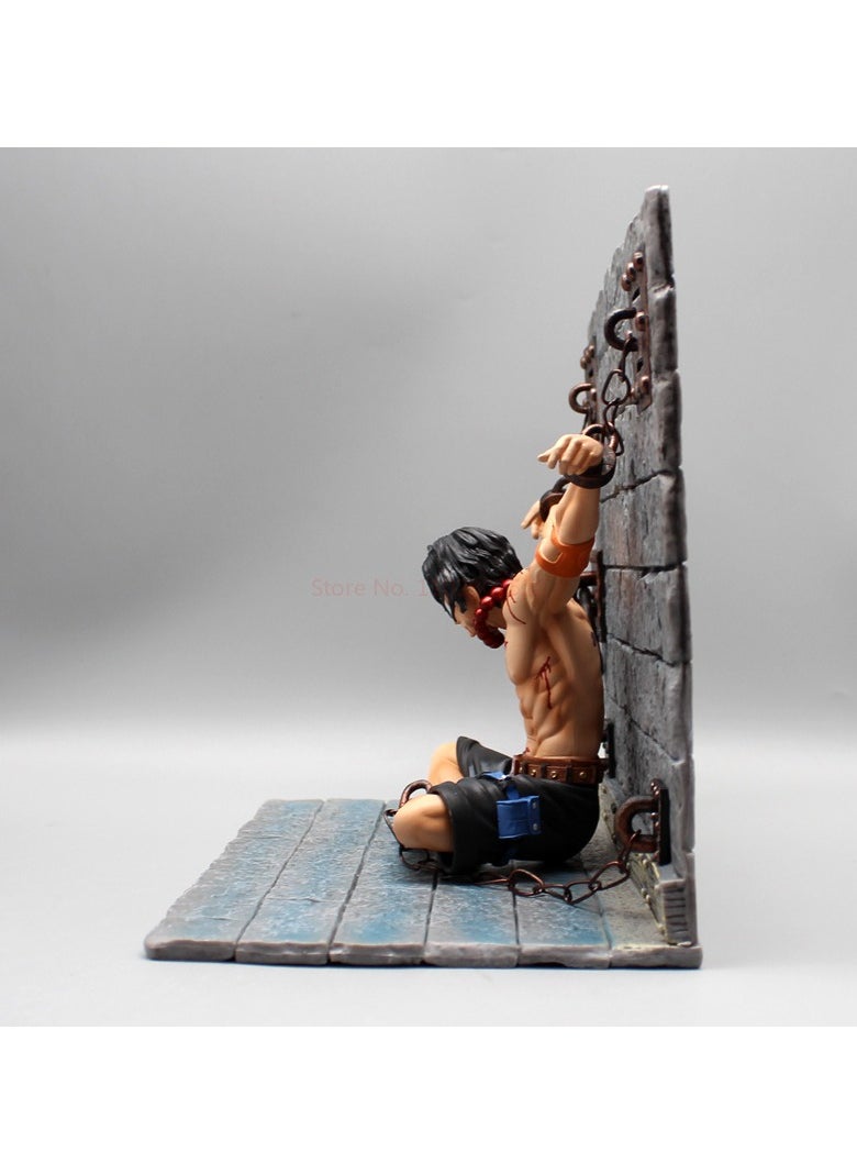 One Piece Whitebeard Group Portgas D. Ace Anime Statue - High-Detail Collector's Figure Model