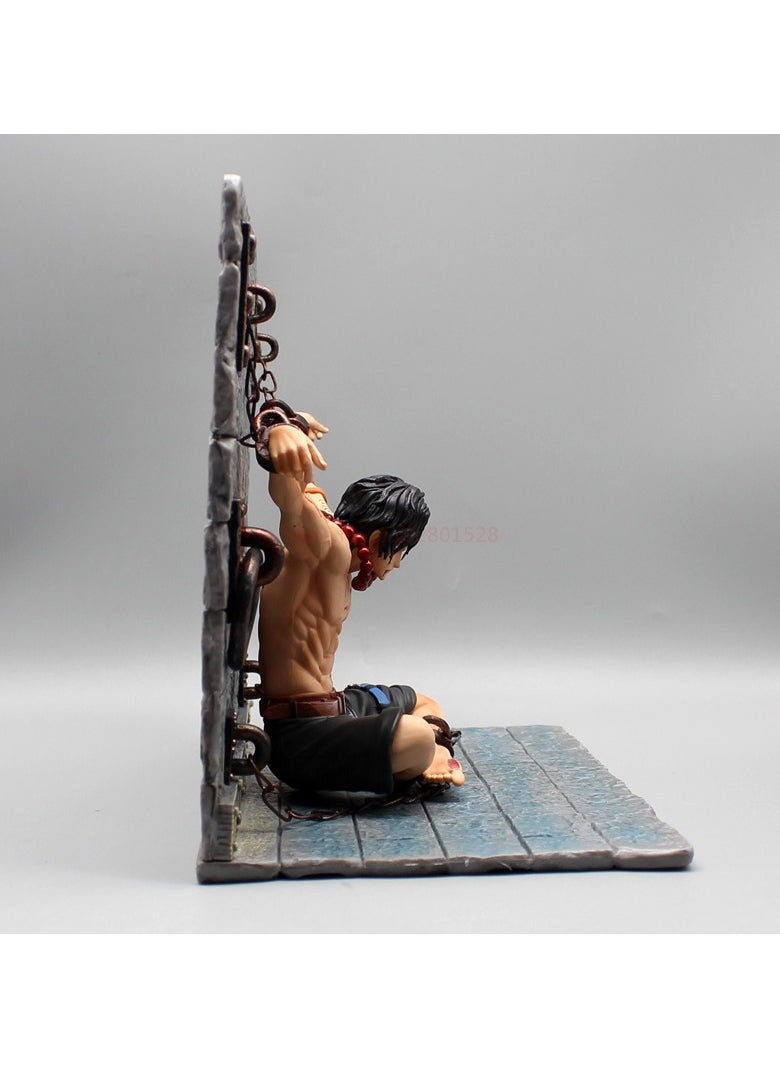 One Piece Whitebeard Group Portgas D. Ace Anime Statue - High-Detail Collector's Figure Model