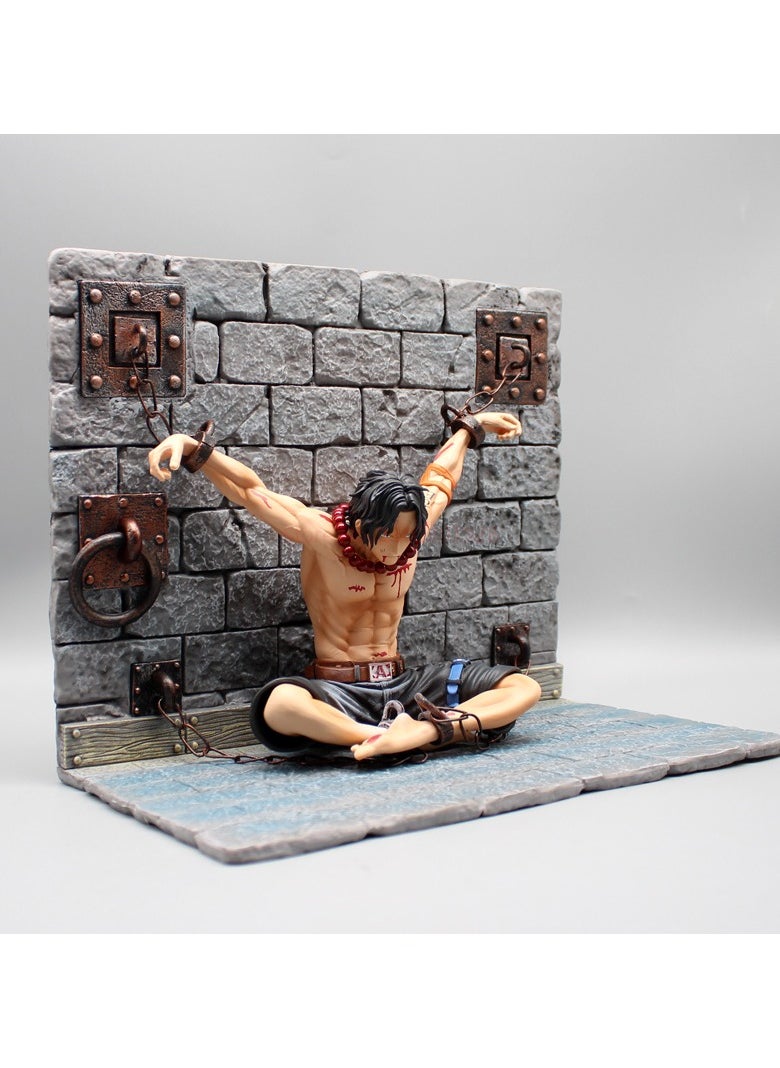 One Piece Whitebeard Group Portgas D. Ace Anime Statue - High-Detail Collector's Figure Model