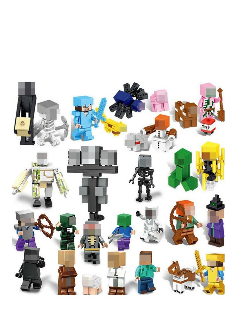 Action Figures  Toys to Create Explore and Survive  Authentic Pixelated Designs Collectible Gifts for Kids