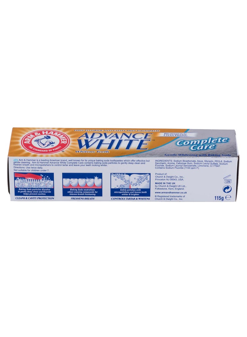 Advance White Complete Care Daily Fluoride Anti-Cavity Mint Toothpaste 115grams