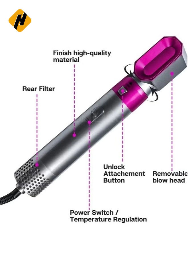 Airwrap Styler 5 in 1 Hair Dryer Hot Air Brush Styler Negative ​Ion Hair Straightener Volumizer Hair Curler Hot Air Wrap Comb Brush