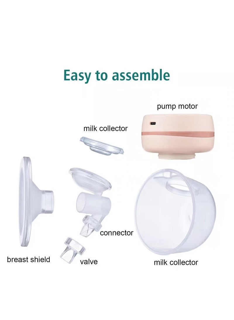 Wearable electric breast pump