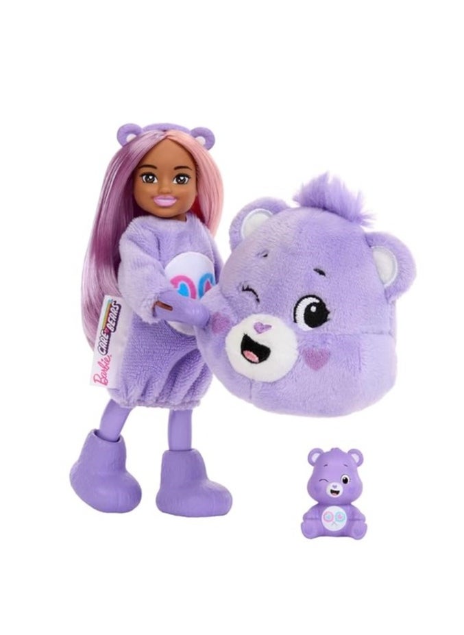 Barbie Cutie Reveal Care Bears Series Chelsea Small Doll & Accessories - 1 Piece Only, Assorted/Style May Vary